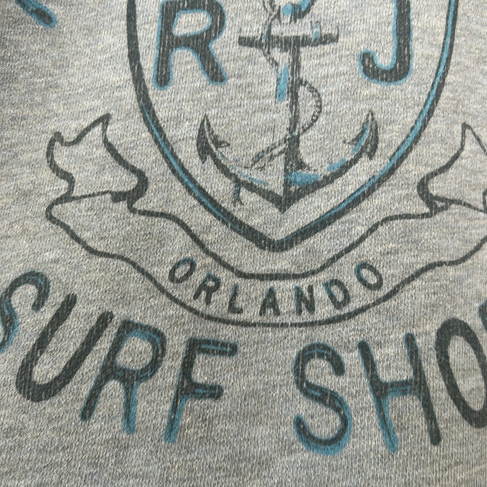 Ron Jon Surf Shop Orlando Sweatshirt Blue Sz Small w MEASUREMENTS - Picture 10 of 10